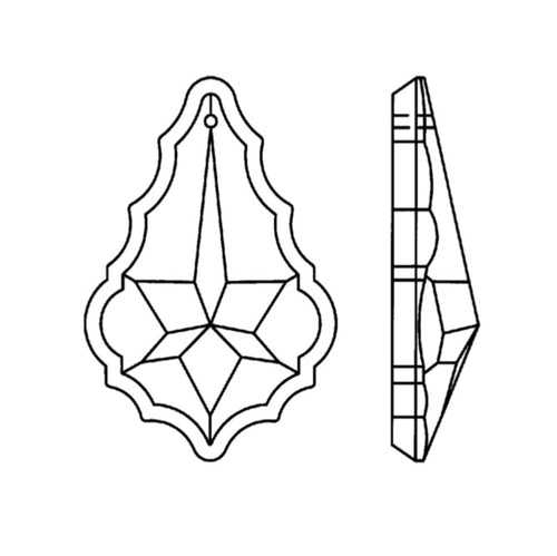 Cristal Plaquette Flocon
